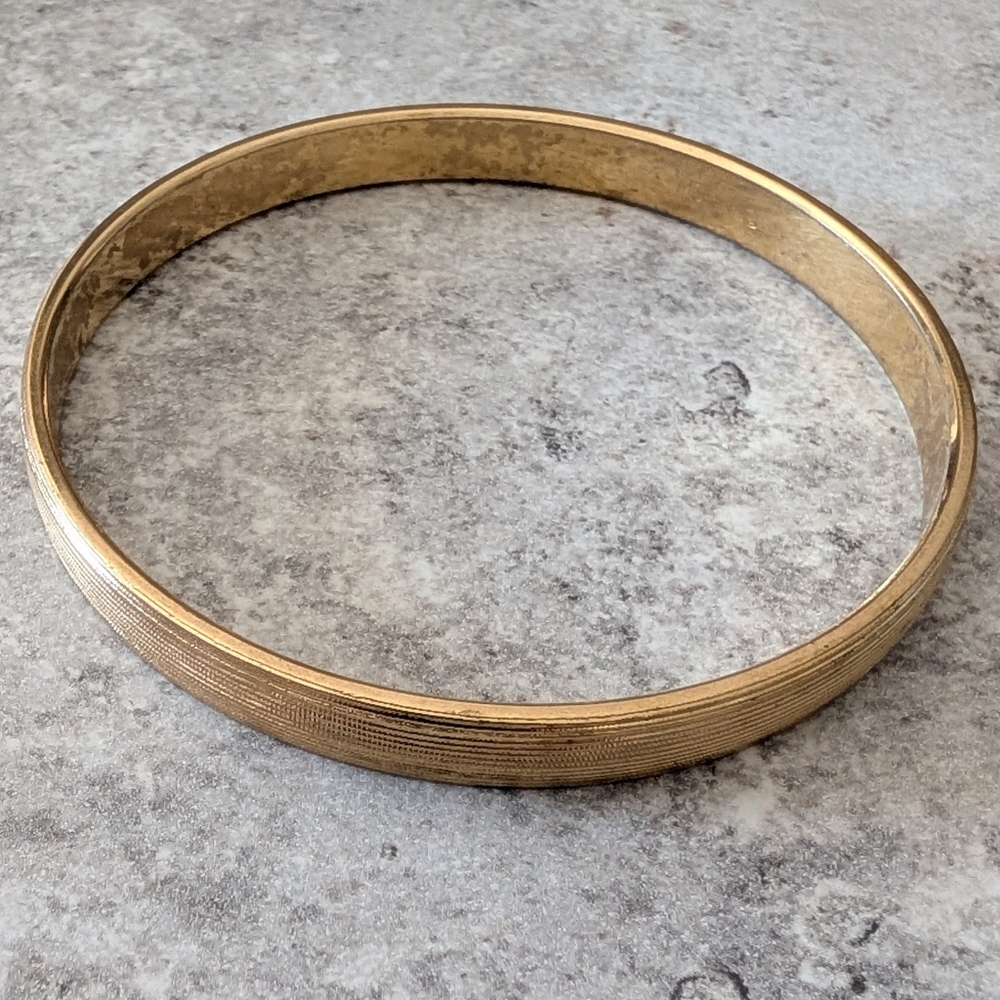 Vintage Monet Gold Tone Bangle Bracelet